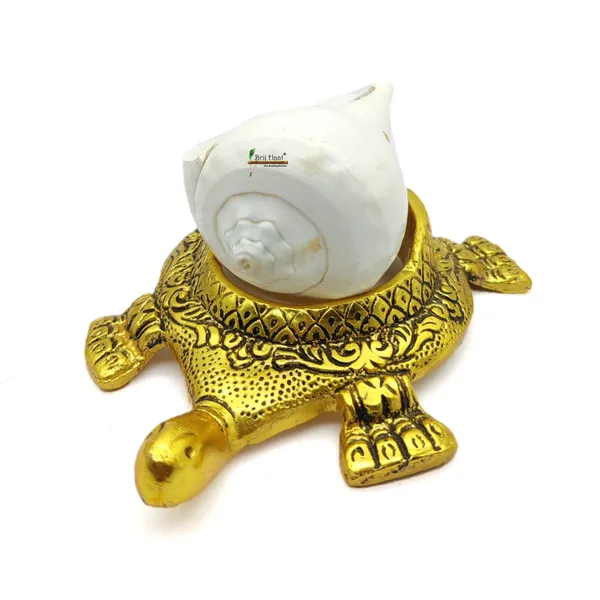 Natural_Vamavarti_shankh_with_kachua_Shape_Stand