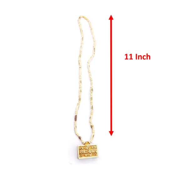 Wooden_Carving_shree_Radhe_krishna_Handmade_Locket/pendant_with_Tulsi_Kanthi_Mala