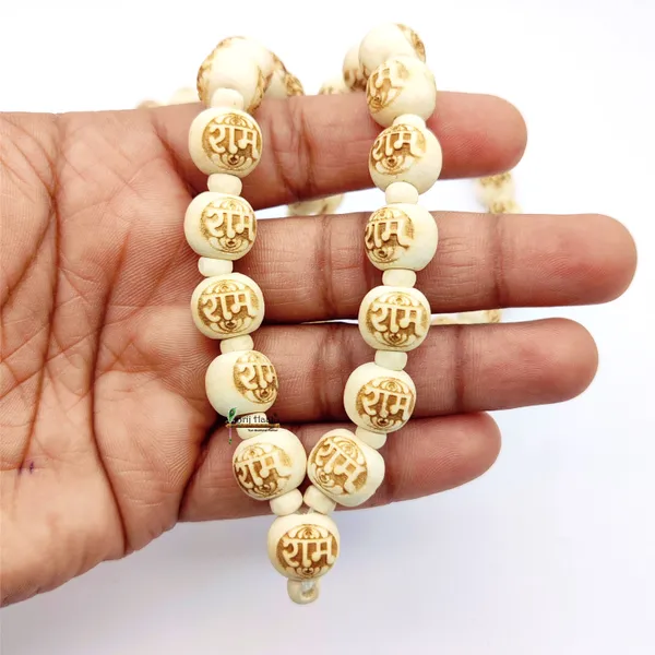 Lord_Ram_carving_beads_Kantha_Mala_54_+1_Beads_Necklace