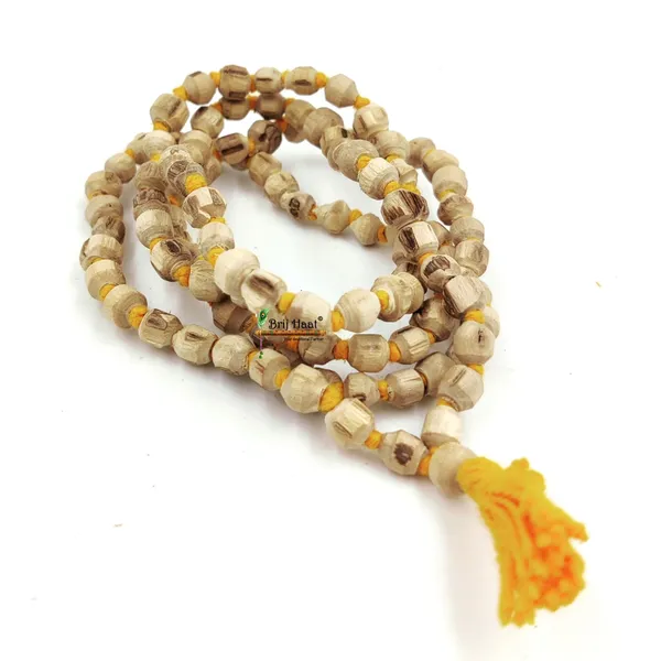 Tulsi_jaap_japa_mala_108+1_round_Beads_6mm_With_Cotton_Gaumukhi_bag_Jholi