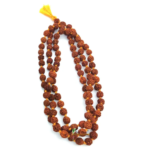 7-8mm_Panch_mukhi_rudraksha_jaap_japa_mala_108+1_Beads_5_face_rudraksha_with_Cotton_Gaumukhi_bag_jholi