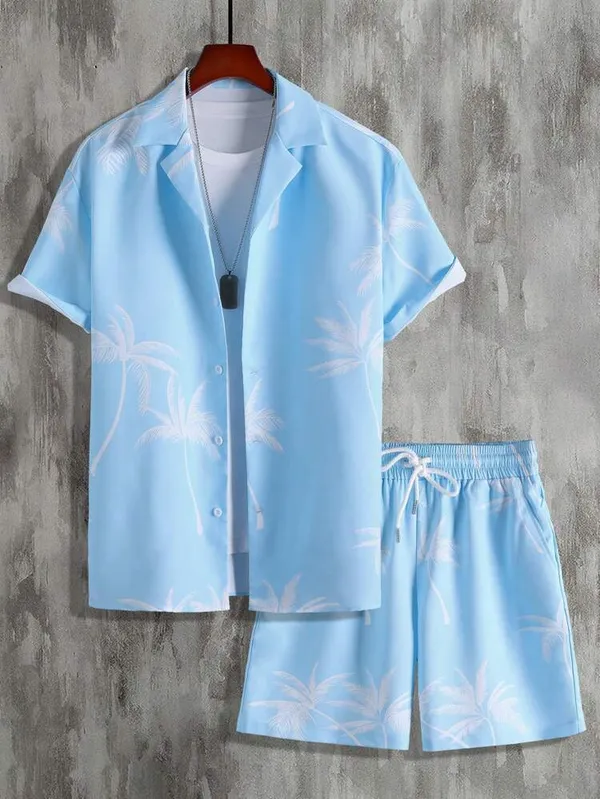 The Bross co Light Blue COTTON Night Suit Set for Men Price in India ...