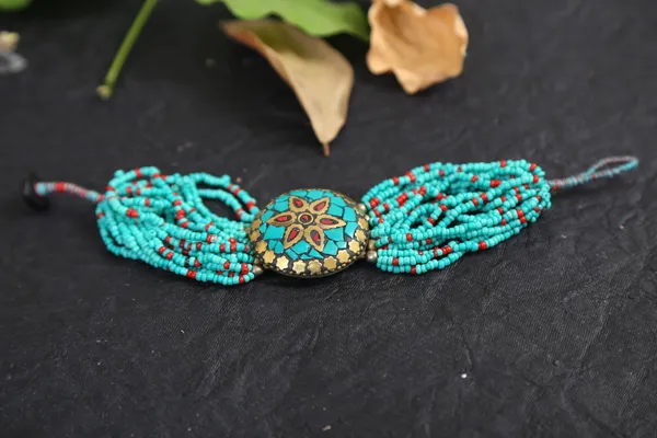 Tibetan_Bracelet,_Tibetan_jewellery_for_Women_-01_Piece_-_Turquoise_Blue