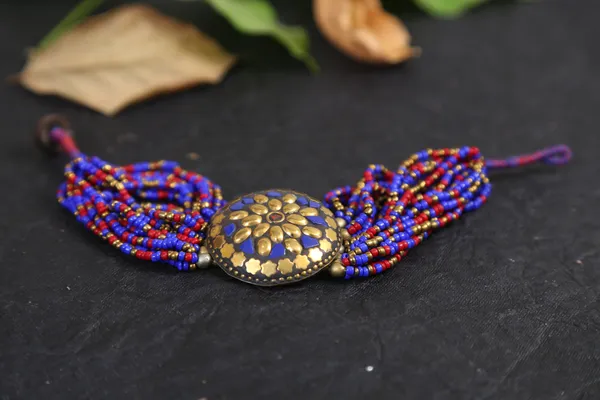 Tibetan_Bracelet,_Tibetan_jewellery_for_Women_-01_Piece_-_Dark_blue