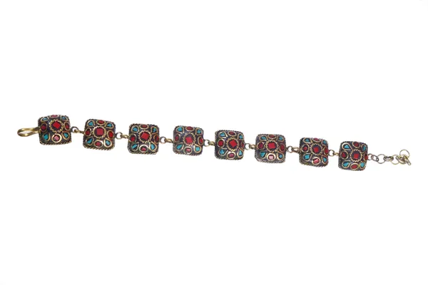 Antique_Golden_Tibetan_Bracelet,_Tibetan_jewellery_for_Women_-01_Piece_-_Multi_Color