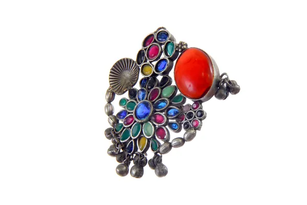 Oxidised_Stone_Studed_Ring_for_Women_-01_Piece_-_Multi_Color