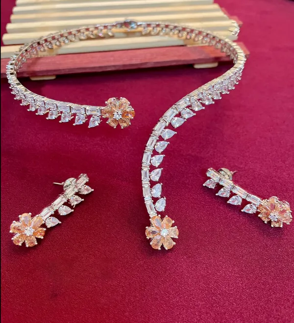 AD_Necklace_with_Earrings_studded_with_Semi_Precious_Stones_for_Women_-01_Set_-_Yellow_Sapphire