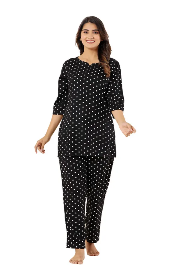 Krati_creations_heavy_rayon_doted_print_night_suit