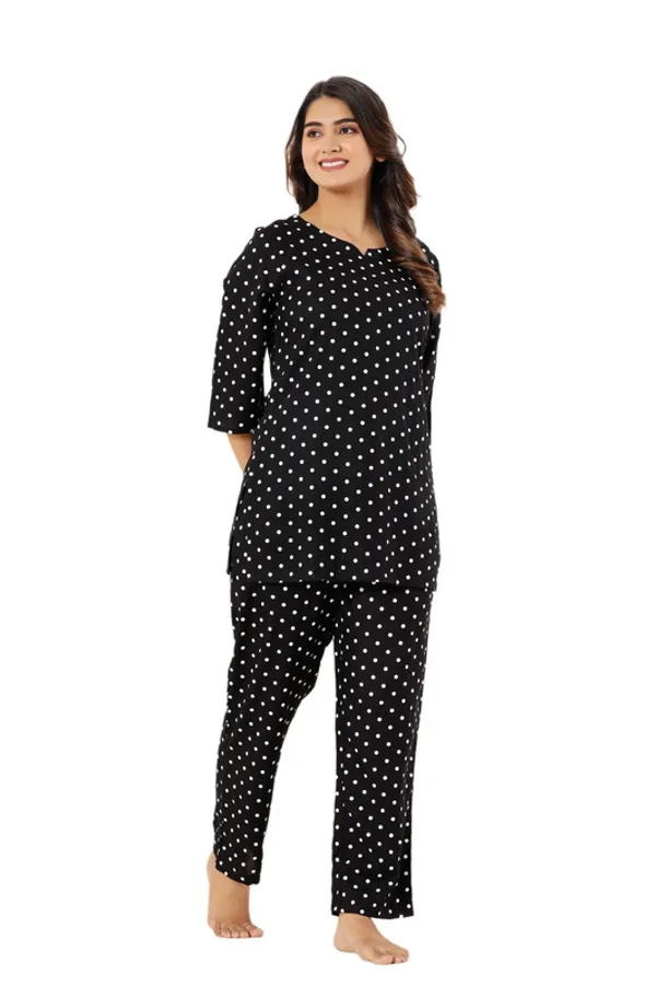 Krati_creations_heavy_rayon_doted_print_night_suit