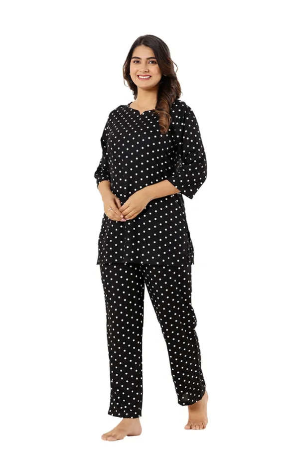 Krati_creations_heavy_rayon_doted_print_night_suit