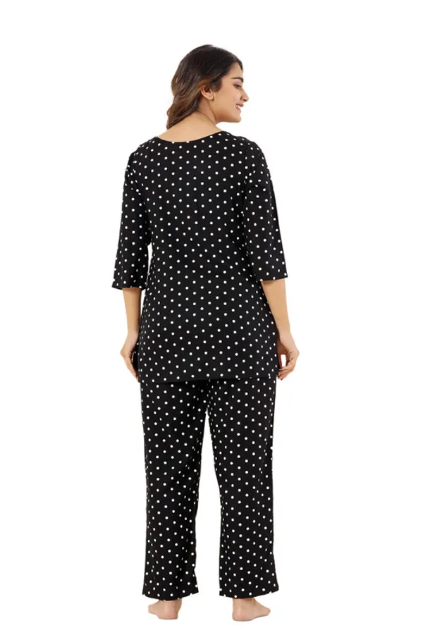 Krati_creations_heavy_rayon_doted_print_night_suit