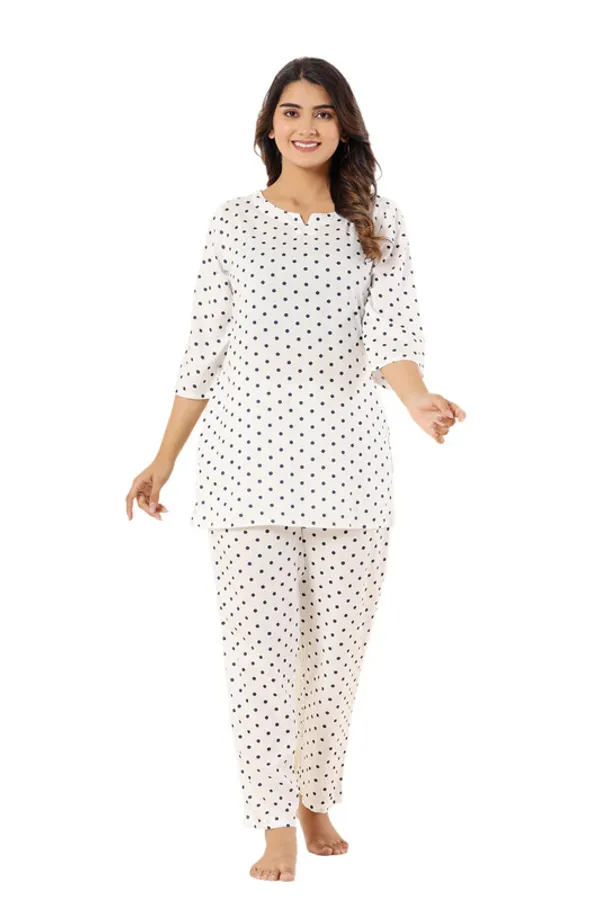 Krati_creations_heavy_rayon_doted_print_night_suit