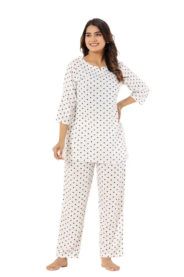 Krati_creations_heavy_rayon_doted_print_night_suit