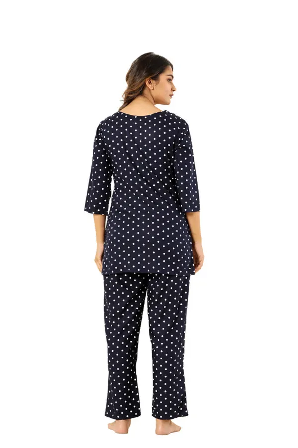 Krati_creations_heavy_rayon_doted_print_night_suit