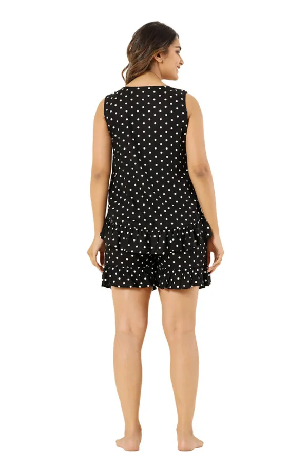 Krati_creations_heavy_rayon_doted_print_night_suit