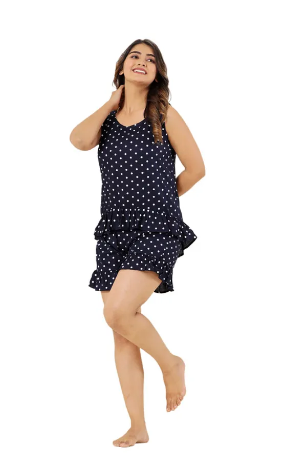 Krati_creations_heavy_rayon_doted_print_night_suit