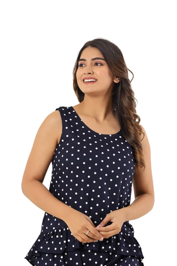Krati_creations_heavy_rayon_doted_print_night_suit