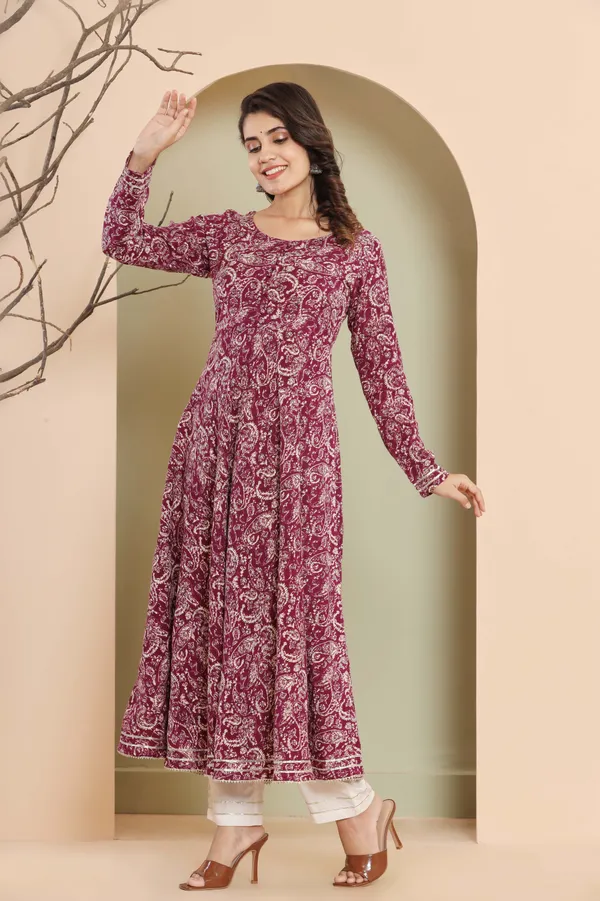 Reyon_Flower_Printed_Flair_Purple_Gown_with_pants_set