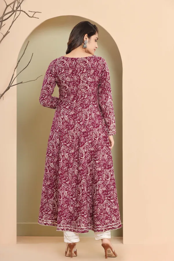 Reyon_Flower_Printed_Flair_Purple_Gown_with_pants_set