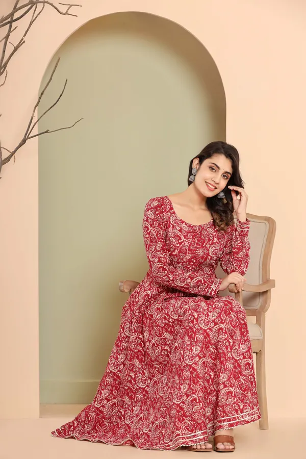 Reyon_Printed_Flair_Wine_Gown_with_pant