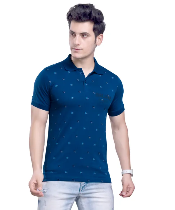 QUCO Cotton Jersey Printed Petrol Blue Polo T Shirt Premium Range Polo T Shirts Price in India Buy QUCO Cotton Jersey Printed Petrol Blue Polo T Shirt Premium Range Polo T Shirts online