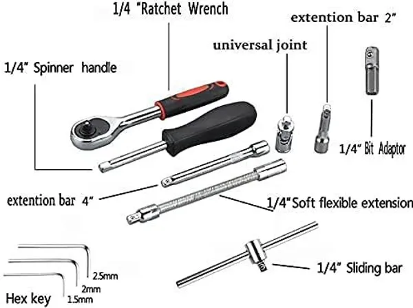 46_in_1_Piece_Combination_Wrench_Set_and_Socket_for_Car_&_Bike_Repairing_Hand_Tool_Long_Handle_Kit_46_Piece_Combo_Tools_Repair_Ratchet_Torque_Box_for_Spanner_Force_Kit_Tools_Set.