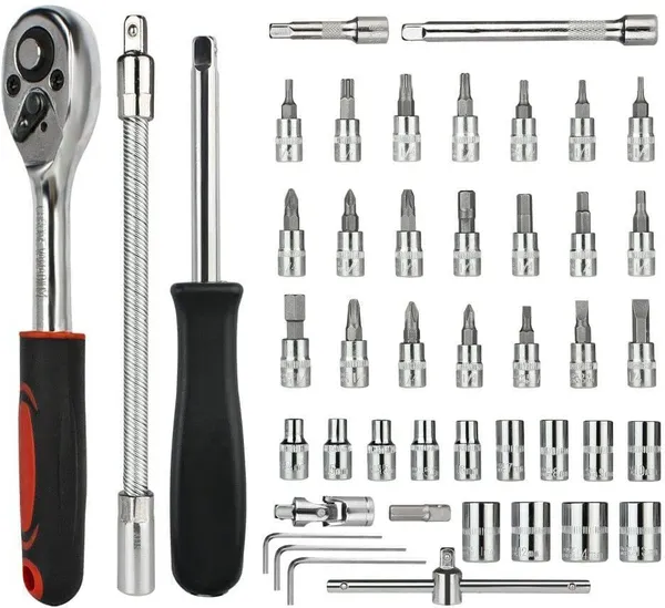 46_in_1_Piece_Combination_Wrench_Set_and_Socket_for_Car_&_Bike_Repairing_Hand_Tool_Long_Handle_Kit_46_Piece_Combo_Tools_Repair_Ratchet_Torque_Box_for_Spanner_Force_Kit_Tools_Set.
