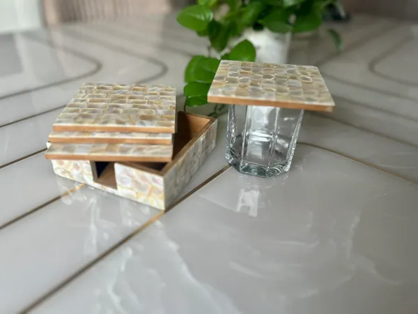 White_Mother_of_Pearl_Coasters