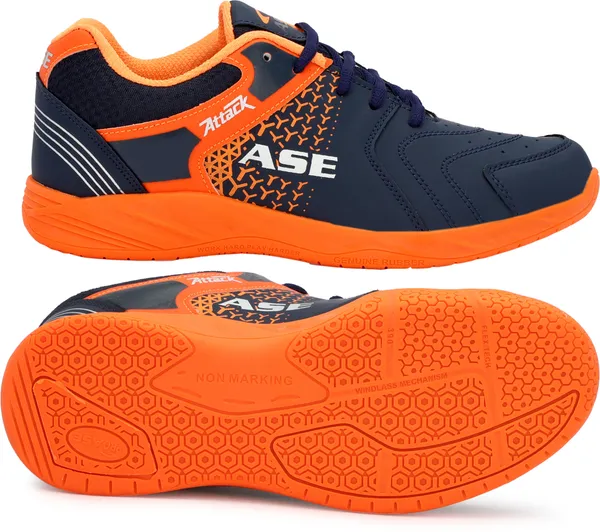 Orange_PU_Lightweight_and_Durable_Badminton_Shoes