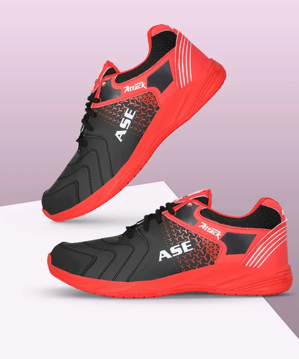 Red_PU_Lightweight_and_Durable_Badminton_Shoes