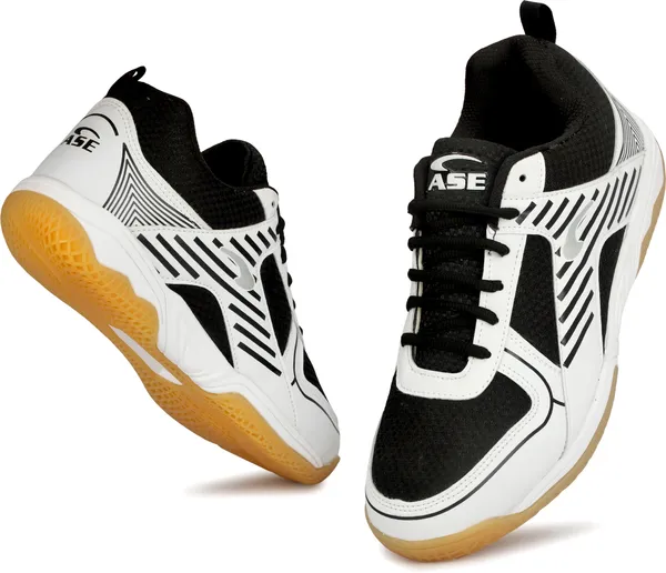 White_PU_Badminton_Lightweight_Non-Marking_Sole_Squash_Shoes