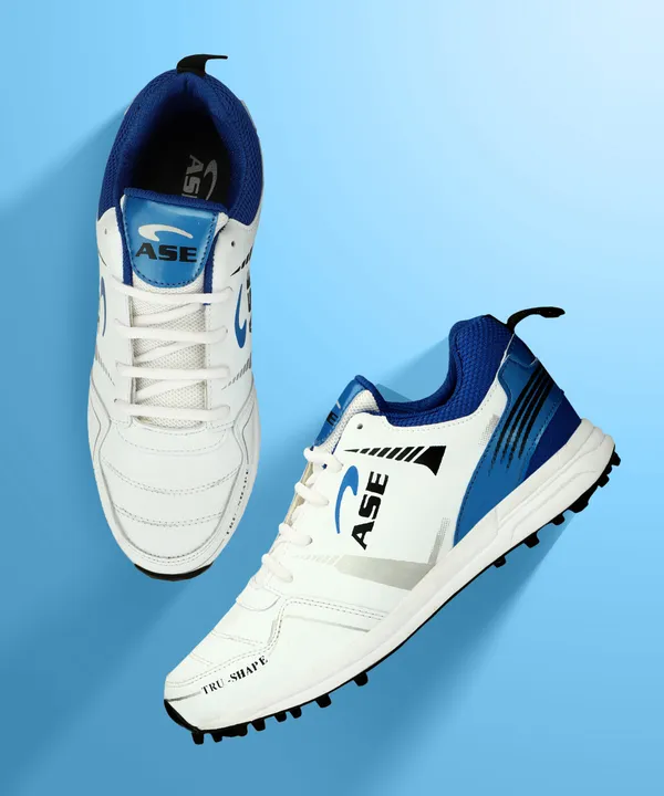 KVH sports Blue Synthetic Leather Professional Cricket Shoes Price in