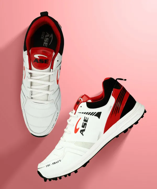 KVH sports Red Synthetic Leather Professional Cricket Shoes Price in India Buy KVH sports Red Synthetic Leather Professional Cricket Shoes online at undefined