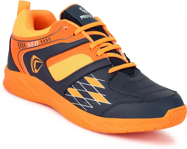 Orange_Synthetic_Leather_Non-Marking_Power_Cushion_Training_Shoes