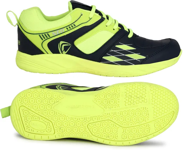 Parrot_Green_Synthetic_Leather_Non-Marking_Power_Cushion_Training_Shoes