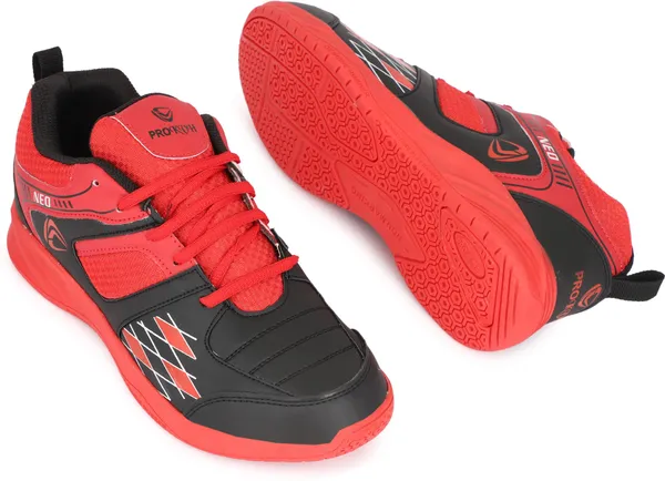 Red_Synthetic_Leather_Non-Marking_Power_Cushion_Training_Shoes
