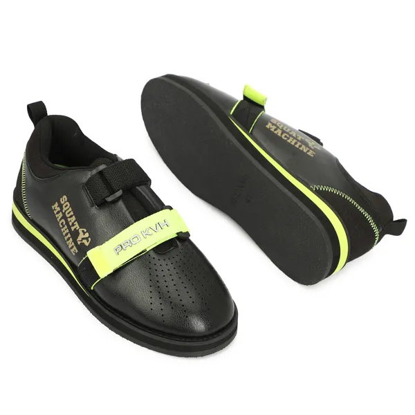 PRO_KVH_Weightlifting_Squat_Shoes,_Deadlift_Shoes,Weight_Lifting_Shoes_for_Heavy_Lifting_Weight_Training,Fitness_Cross-Trainer_Barefoot_&_Minimalist_Sneakers_Gym_Training_Shoes_for_Men_Black-Parrot_(12UK/IND)