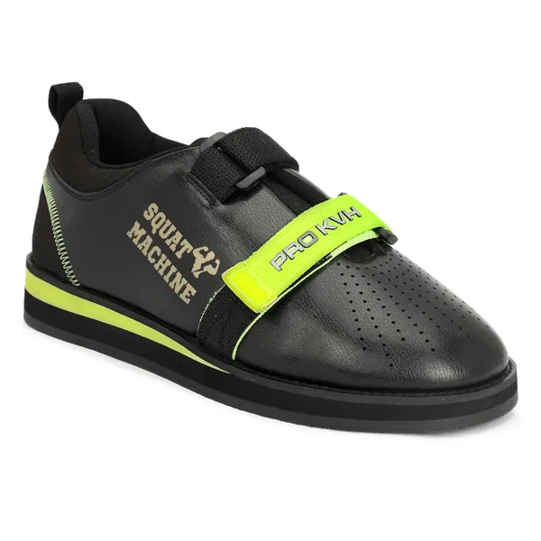 PRO_KVH_Weightlifting_Squat_Shoes,_Deadlift_Shoes,Weight_Lifting_Shoes_for_Heavy_Lifting_Weight_Training,Fitness_Cross-Trainer_Barefoot_&_Minimalist_Sneakers_Gym_Training_Shoes_for_Men_Black-Parrot_(12UK/IND)