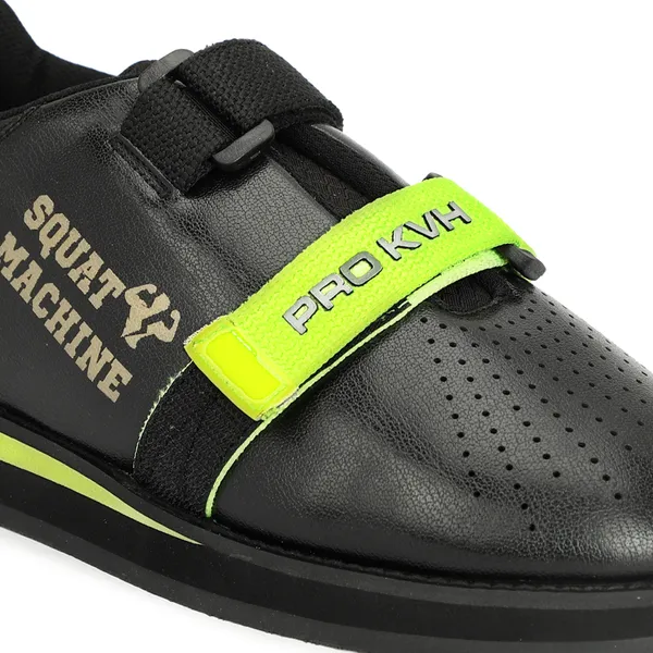 PRO_KVH_Weightlifting_Squat_Shoes,_Deadlift_Shoes,Weight_Lifting_Shoes_for_Heavy_Lifting_Weight_Training,Fitness_Cross-Trainer_Barefoot_&_Minimalist_Sneakers_Gym_Training_Shoes_for_Men_Black-Parrot_(12UK/IND)