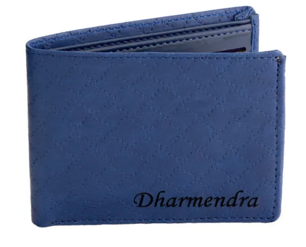 Blue_Color_Men's_Wallet_With_Name_Engraved