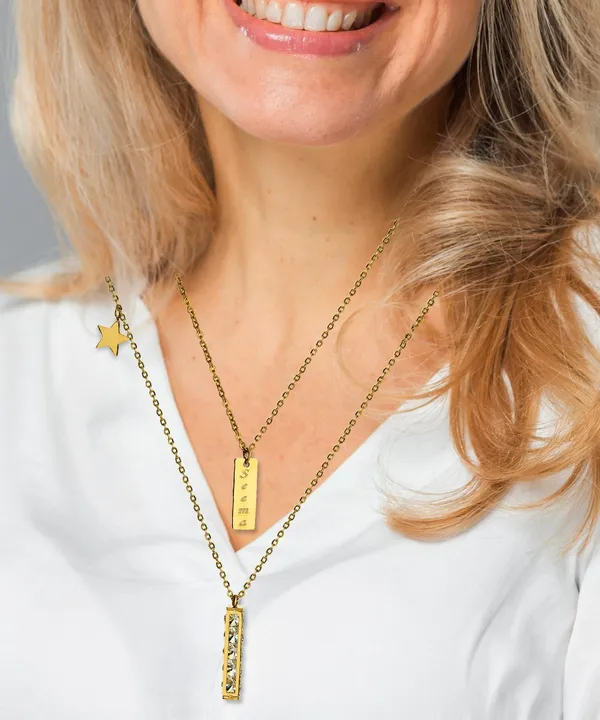 Golden_Stylish_Long_Bead_Shape_Pendant_For_Women_with_Name