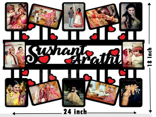 Customized_Multicolor_12_Photo_With_Name_Wooden_Cutout_Collage_Photo_Frame