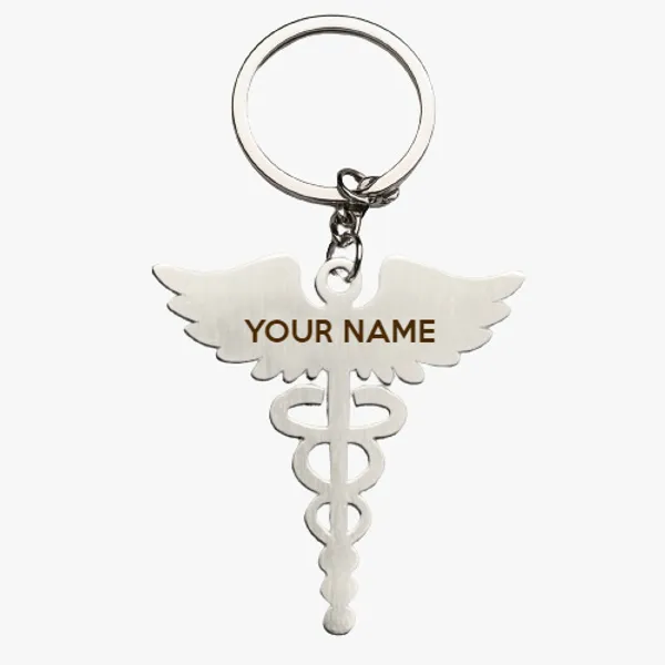 Doctor_Logo_with_Name_Customized_Keychain_(Pack_Of_2_Piece)