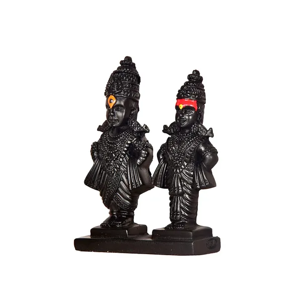 Black_Small_Resin_Lord_Shri_Vitthal_Rukmini_(Pack_For_2_Piece)