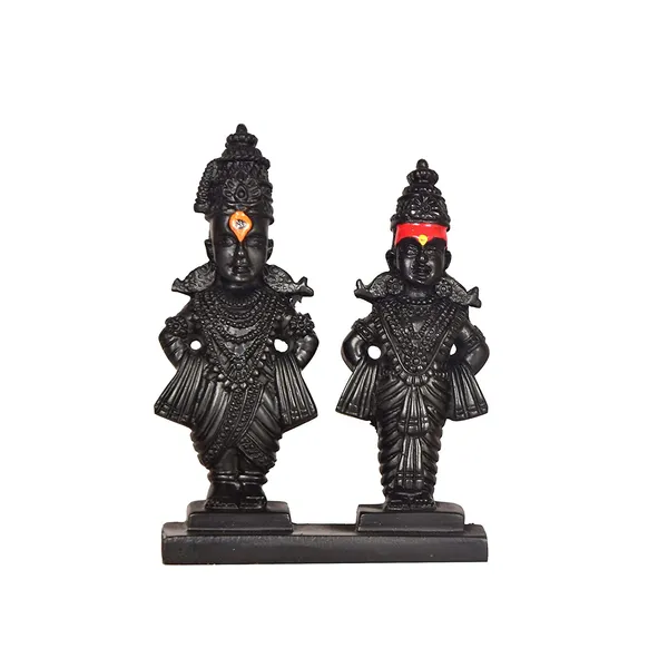 Black_Small_Resin_Lord_Shri_Vitthal_Rukmini_(Pack_For_2_Piece)