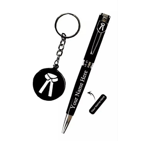 Advocate_Personalized_Matt_Black_Ball_Pen_&_Keychain_With_Your_Name_Engraved_For_Advocate_(Pack_Of_1)