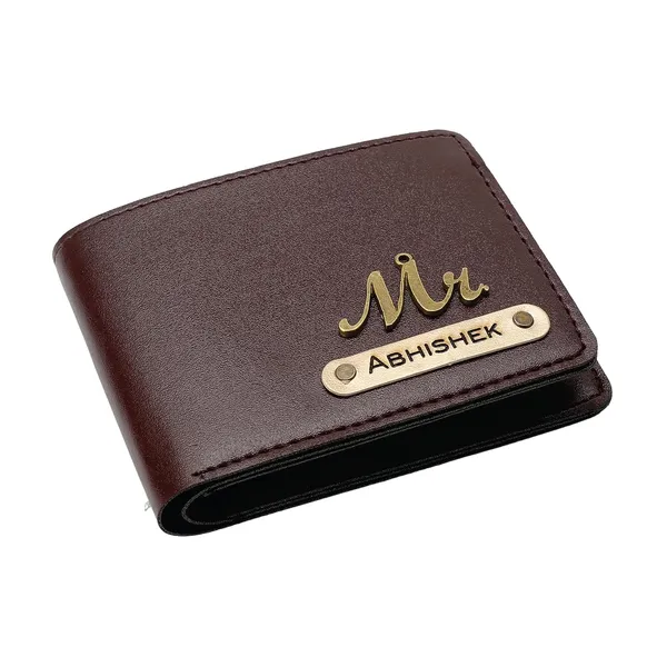 Brown_Color_Customized_Name_&_Charm_Wallet_For_Men
