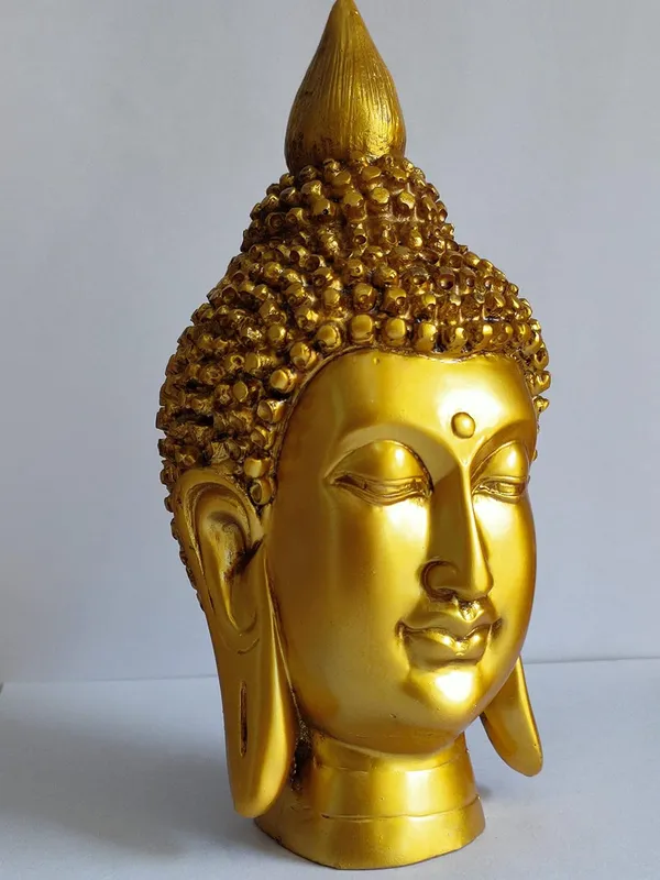 Golden_Buddha_Head_Show_Piece_For_Home_Décor