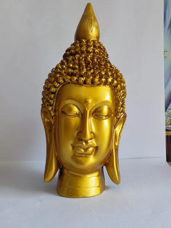 Golden_Buddha_Head_Show_Piece_For_Home_Décor