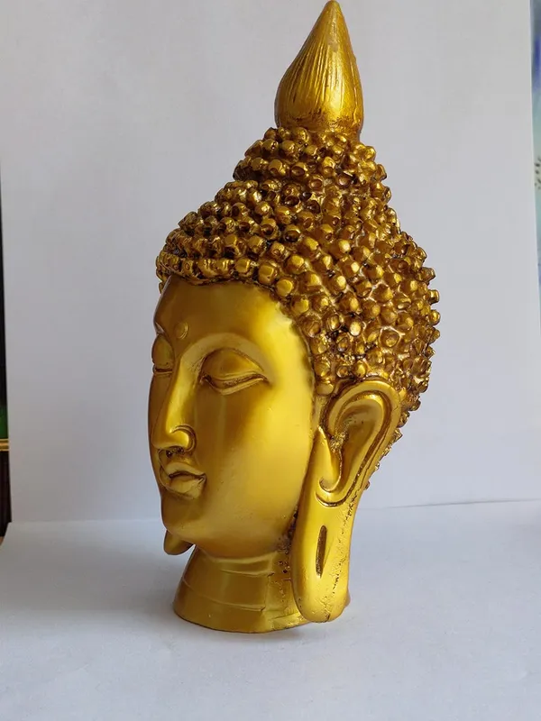 Golden_Buddha_Head_Show_Piece_For_Home_Décor